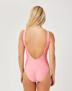 Skye Compression One Piece: Grapefruit -Carve Active Deals Store BFST90 674 back crop