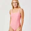 Skye Compression One Piece: Grapefruit
