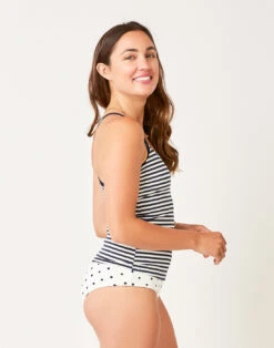Stinson Tankini: Navy Stripe -Carve Active Deals Store BKCA65 419 side TrimEdit crop