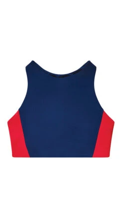 Sanitas Colorblock Top: Navy/Hot Red -Carve Active Deals Store BTGA35 626