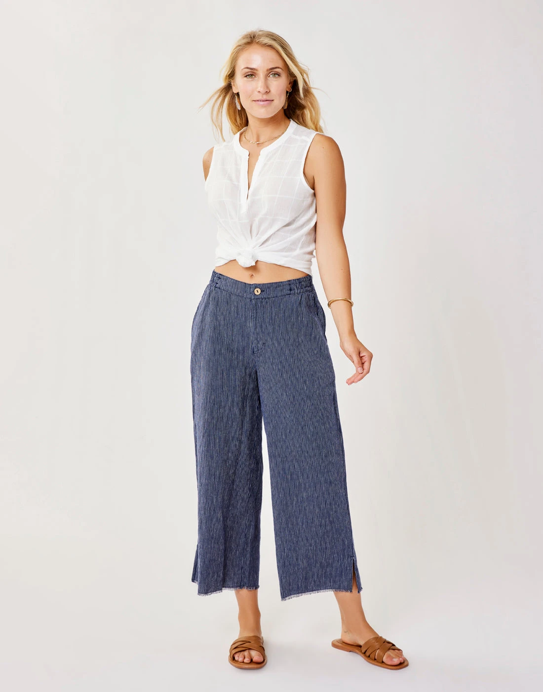 Blake Pant: Navy Stripe 1 Blake Pant: Navy Stripe