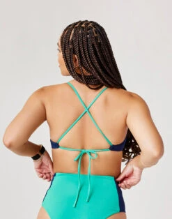 Tamarindo Colorblock Top: Navy W. Fern -Carve Active Deals Store alfknso2ldxcvr1oicua