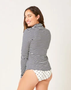 Lake Sunshirt: Navy Stripe -Carve Active Deals Store amjrrfzoqrky4h4oelpr