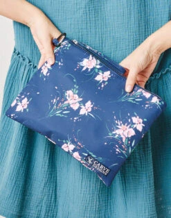 Faye Zip Pouch: Bouquet