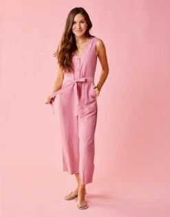 Bonfire Jumpsuit: Lt. Red Chambray -Carve Active Deals Store bonfire 78a27dda 0759 451f a618 5a49bfe0859e