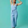 Bonfire Jumpsuit: Lt. Royal Chambray