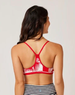 Stinson Top: Checkered Palm W. Hot Red -Carve Active Deals Store bufwjsmndftgsyxmvv75