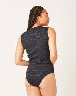 Stella Vest: Black Cascade Embossed -Carve Active Deals Store bypad6nvomf6jcmyvp1h