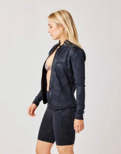 Stella Zip-Up Jacket: Ginkgo Embossed 6 Stella Zip-Up Jacket: Ginkgo Embossed -Carve Active Deals Store byyu5qdxfj57mtfbrmg9