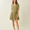 Blair Dress: Olive