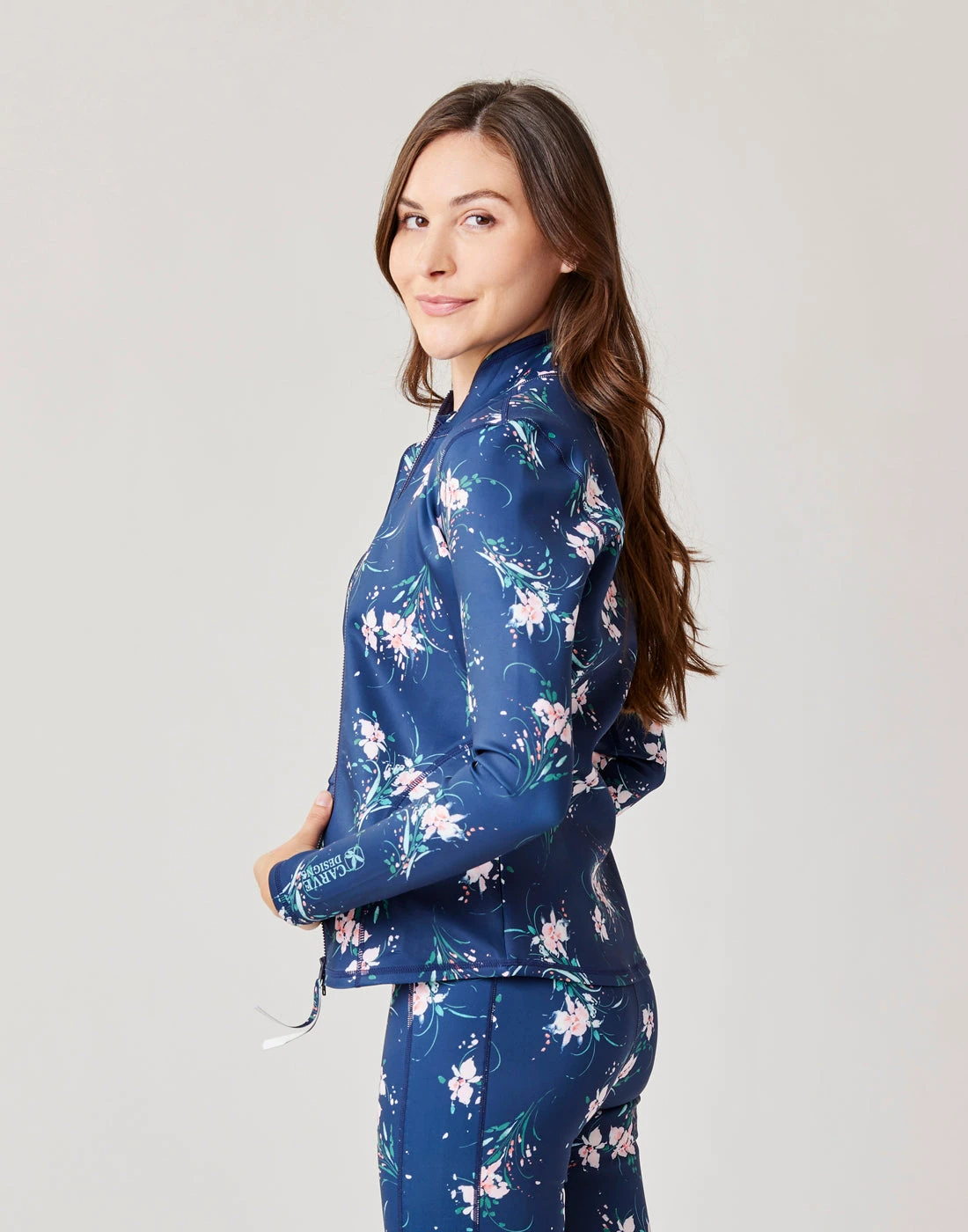 Stella Zip-Up Jacket: Bouquet 3 Stella Zip-Up Jacket: Bouquet - Image 3