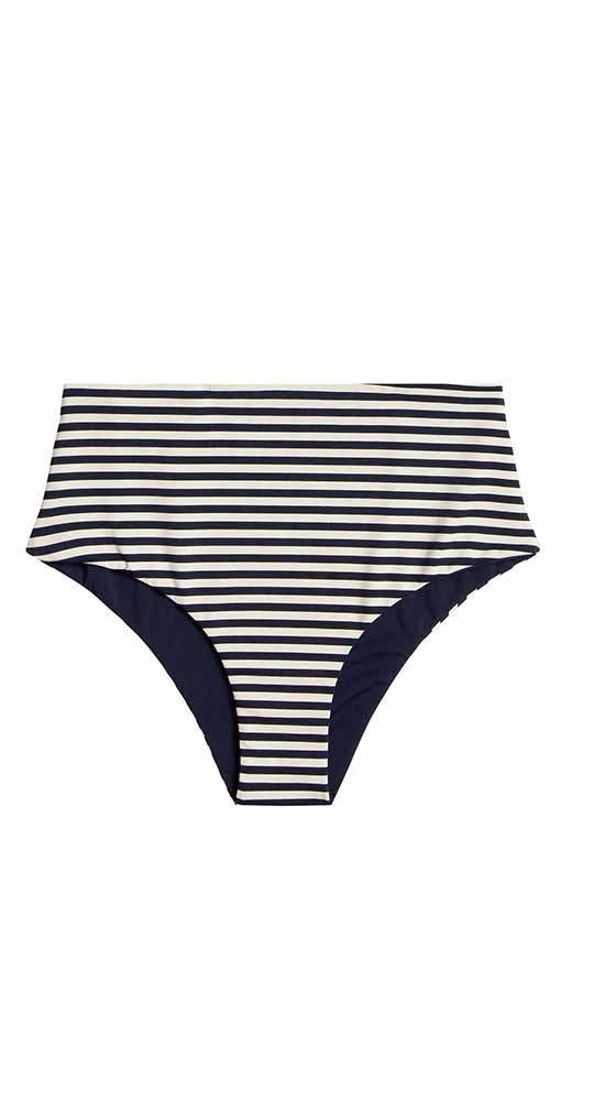 Erin Reversible Bottom: Navy Stripe/Navy 8 Erin Reversible Bottom: Navy Stripe/Navy - Image 8