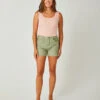 Oahu Hi Rise 4" Short: Olive