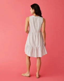 Nellie Linen Dress: Cloud Stripe -Carve Active Deals Store fwfauithgl361acou0hv