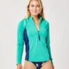 Montara Rashguard: Fern W. Navy