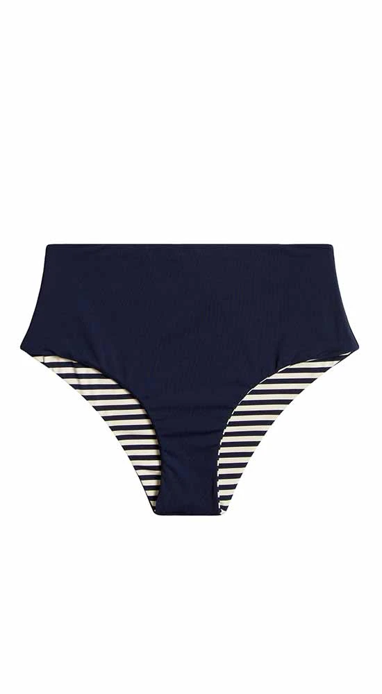 Erin Reversible Bottom: Navy Stripe/Navy 7 Erin Reversible Bottom: Navy Stripe/Navy - Image 7