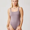 Skye Compression One Piece: Dark Fawn