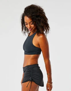 Hoku Swim Skirt : Black