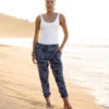 Calista Pant: Navy Tie Dye