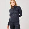 Stella Zip-Up Jacket: Ginkgo Embossed