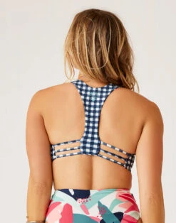 La Jolla Compression Top: Gingham -Carve Active Deals Store mt9vpvmyivbre1gp9jee