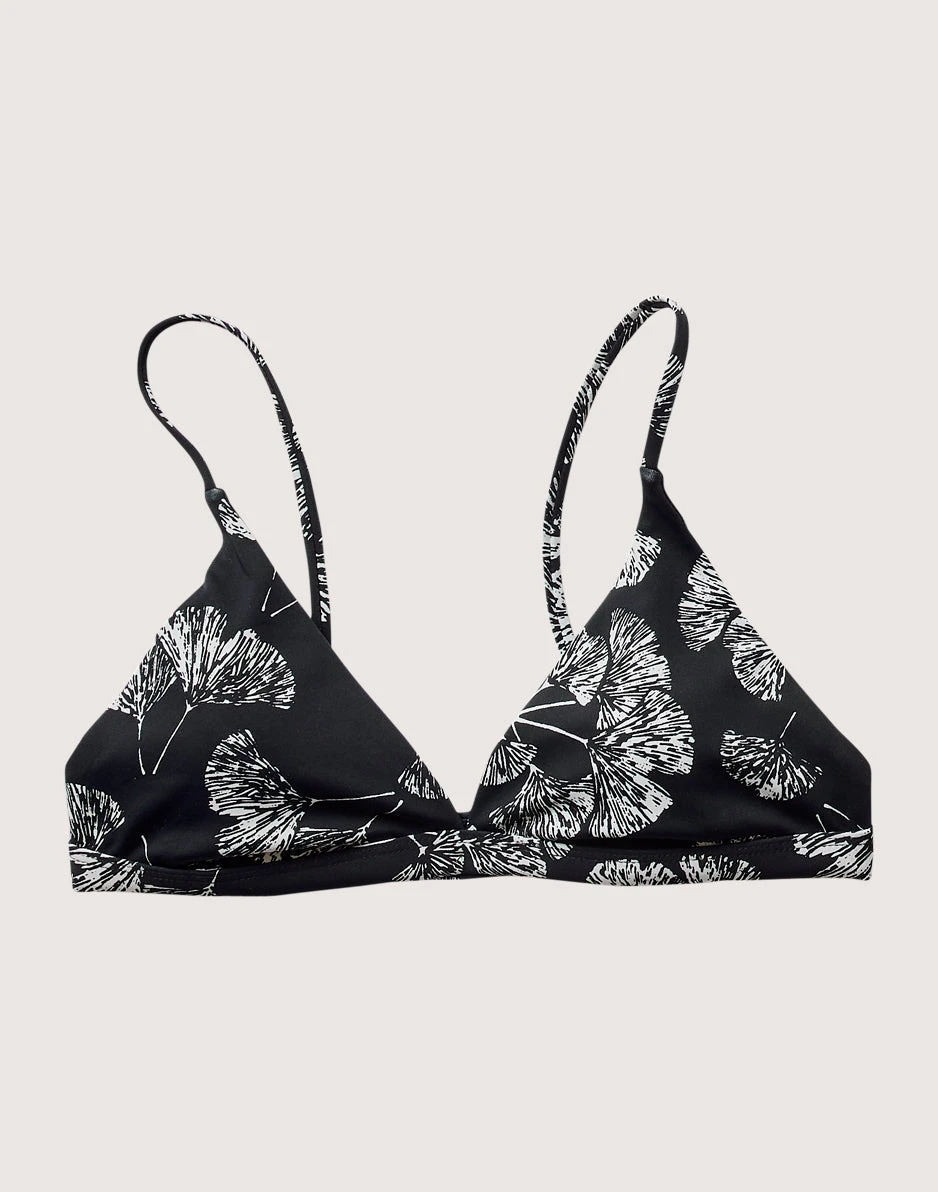 Drea Compression Top: Black Ginkgo 4 Drea Compression Top: Black Ginkgo - Image 4