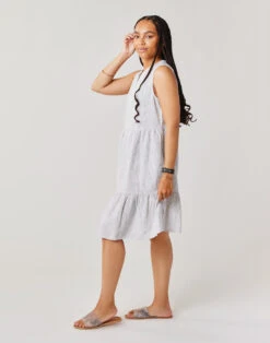 Nellie Linen Dress: Cloud Stripe -Carve Active Deals Store nuovejonpjmxoagcjfxq