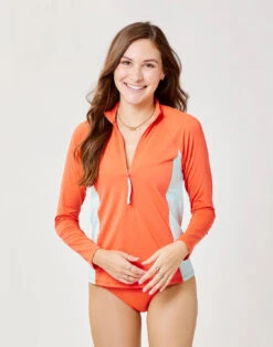 Montara Rashguard: Sunset W. Sea Glass