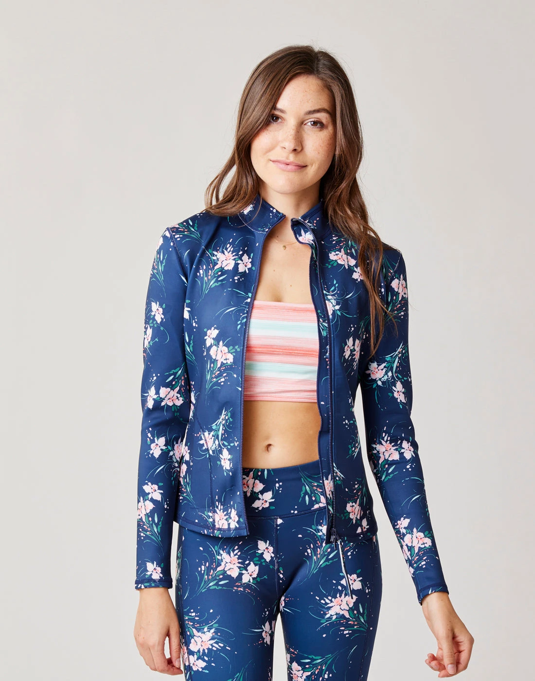 Stella Zip-Up Jacket: Bouquet 2 Stella Zip-Up Jacket: Bouquet - Image 2