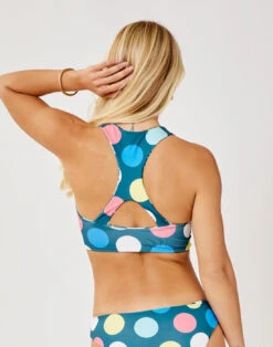 Sanitas Reversible Heritage Top: Hibiscus/Retro Dots -Carve Active Deals Store rlyxc3eyamt6m6em9b2o