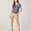 Oahu 6" Twill Short: Light Khaki