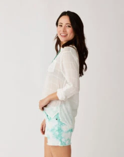 Oahu 4" Twill Short: Sea Glass Tie Dye -Carve Active Deals Store shngwn1tsvmyk2nfkzvx