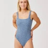 Skye Compression One Piece: Gingham