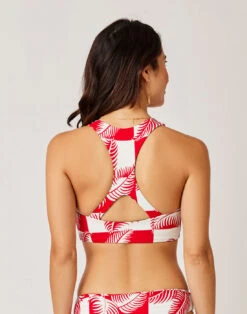 Sanitas Reversible Top: Checkered Palm/Navy Stripe 13 Sanitas Reversible Top: Checkered Palm/Navy Stripe -Carve Active Deals Store vg1xb3ylelhzrfpcycrx