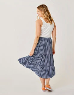 Grace Skirt: Navy Stripe -Carve Active Deals Store vxg8w3yth2bfxc0pnzvs