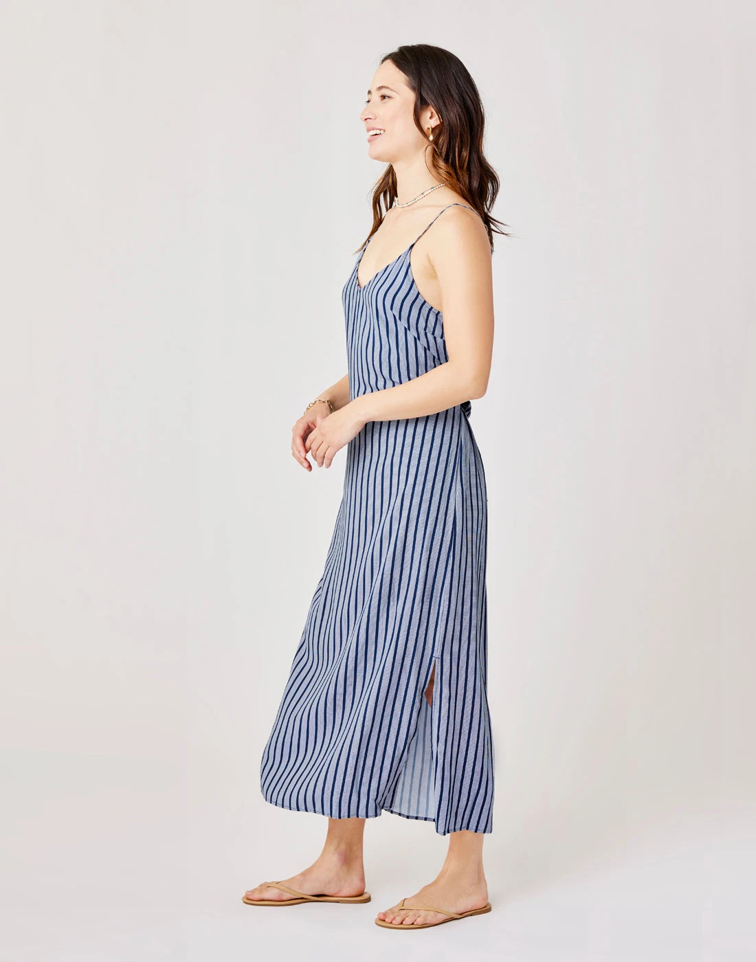 Macy Dress: Navy Stripe 5 Macy Dress: Navy Stripe - Image 5