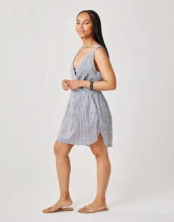 Coastal Cover Up: Navy Milos Stripe -Carve Active Deals Store yquaanoprq9yibo0bk4o