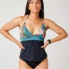 Dahlia Tankini: Jardin W. Black