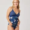 Dahlia Tankini: Nautical W. Bouquet