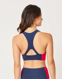Sanitas Colorblock Top: Navy/Hot Red -Carve Active Deals Store zodefo4uu56lcjbos6ek